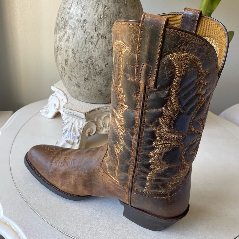 Laredo Mens‎ Breakout 12” Leather Western Cowboy Boots 11.5D Rust Brown - Picture 10 of 15